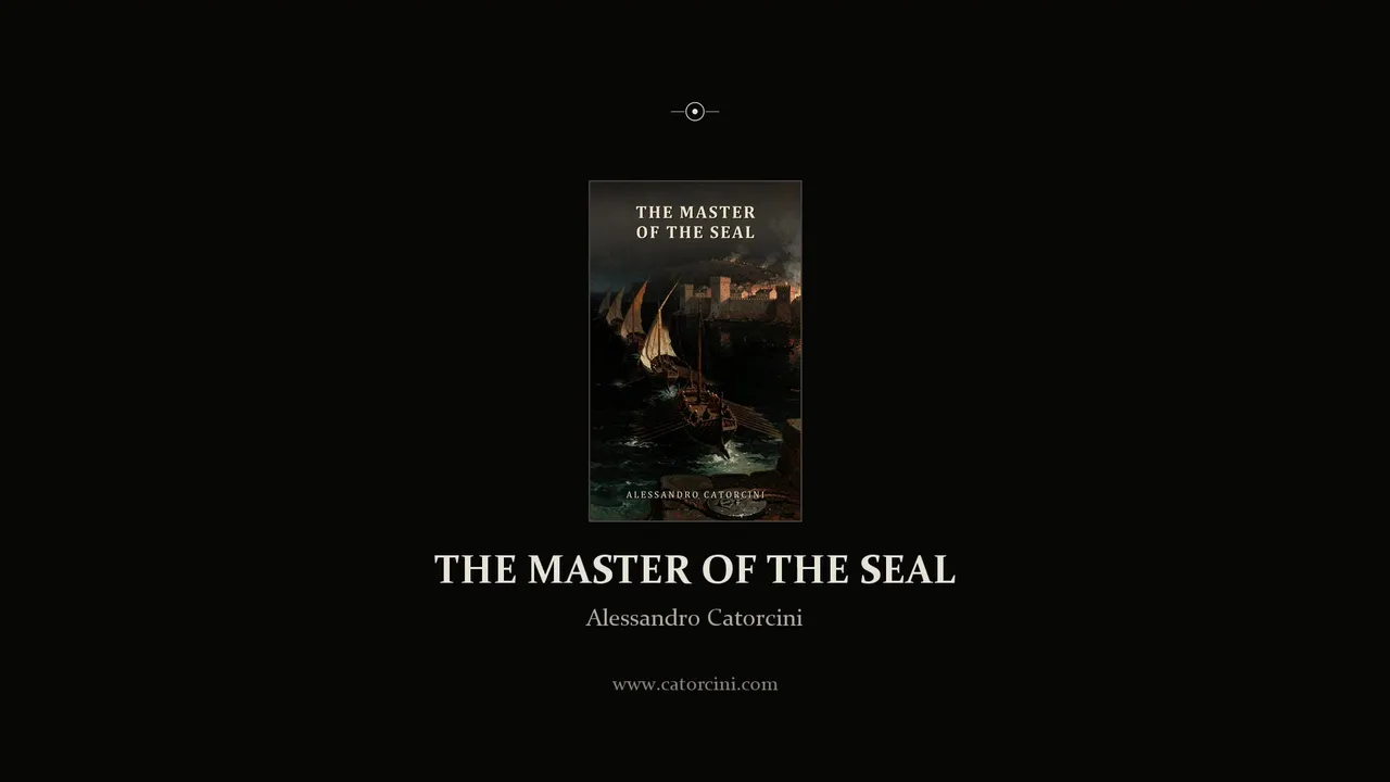 The Master of the Seal by Alessandro Catorcini, trailer end card